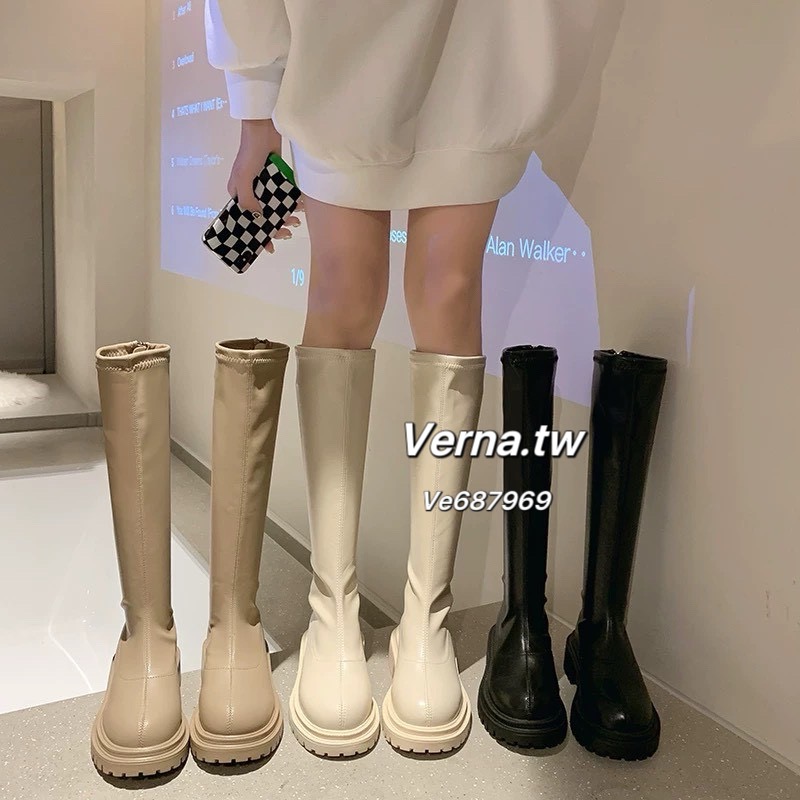 韓系輪廓踩底長靴 👢-細節圖4