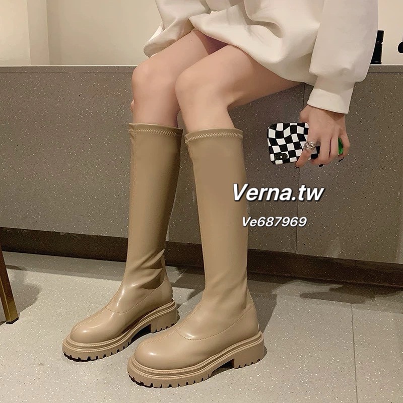 韓系輪廓踩底長靴 👢-細節圖7