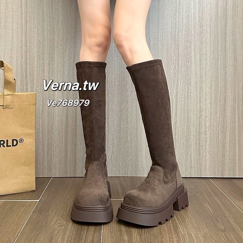 高級麂皮感質感長靴🩶-細節圖6