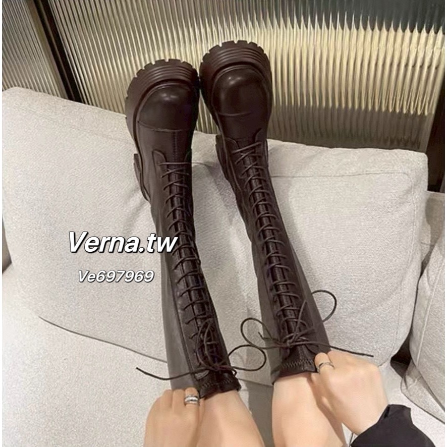 辣感綁帶厚底長靴🌶️-細節圖9