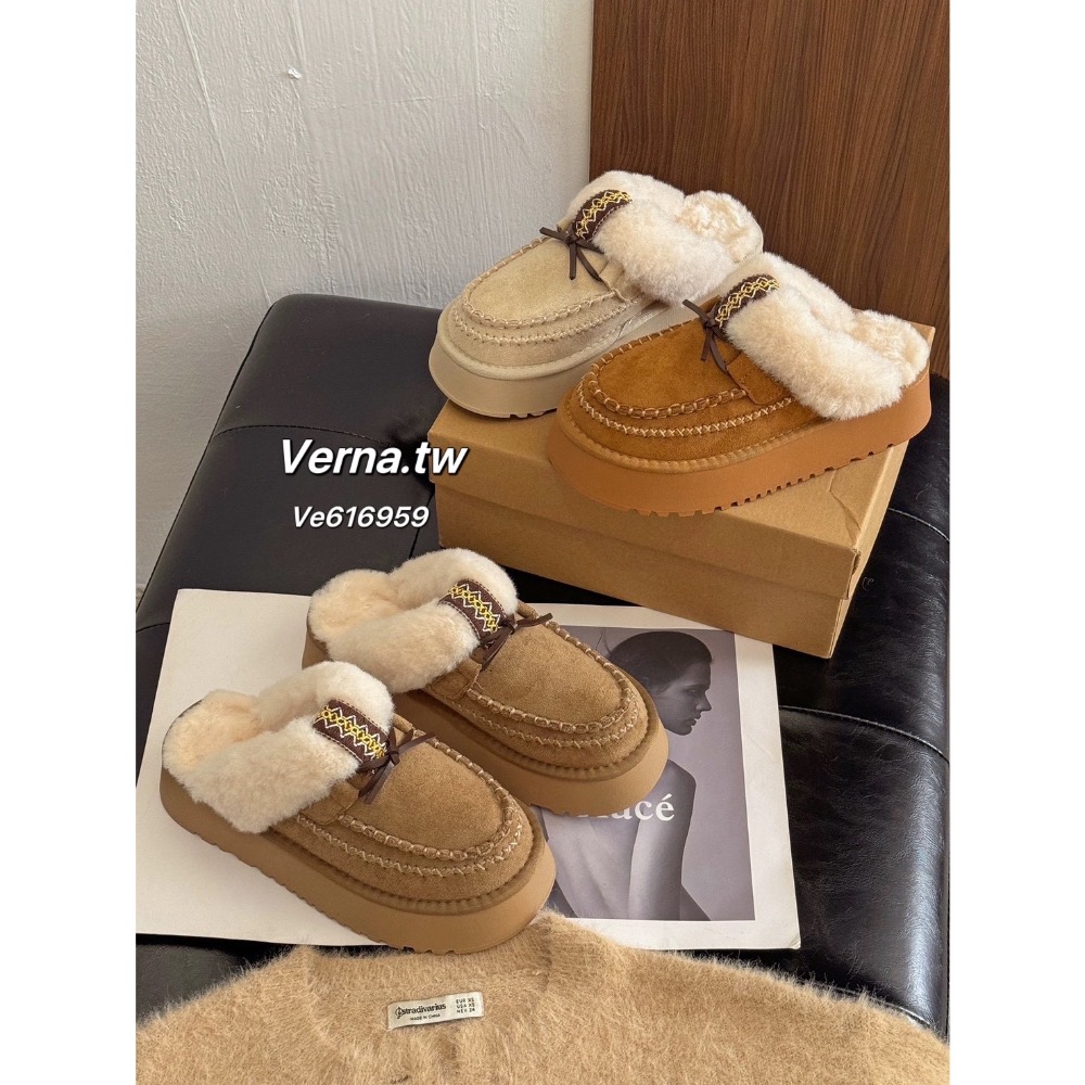 暖絨部落厚底毛毛拖鞋🧸✨-細節圖5