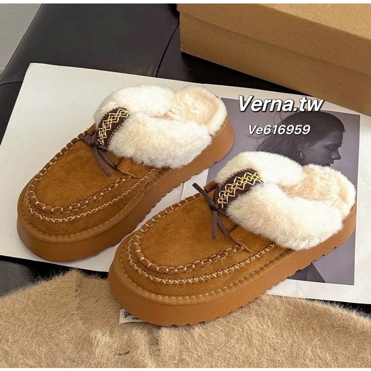 暖絨部落厚底毛毛拖鞋🧸✨-細節圖6