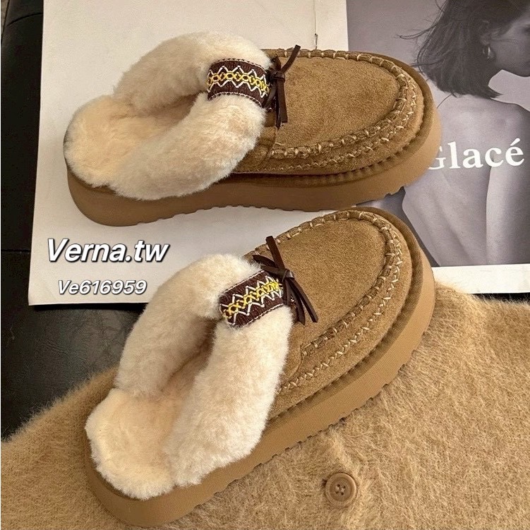 暖絨部落厚底毛毛拖鞋🧸✨-細節圖8