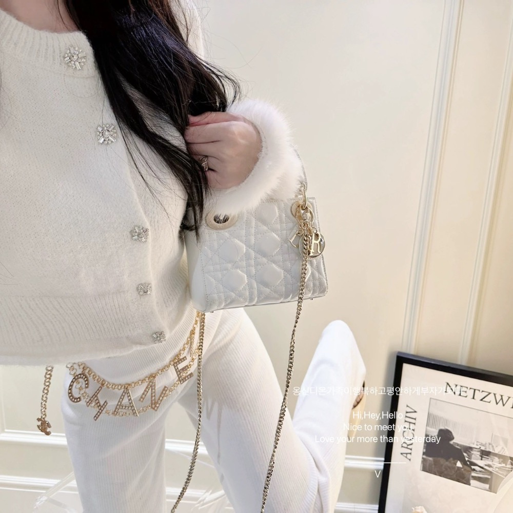 韓國高訂款🤍 溫柔奶白針織毛上衣x長褲套裝-細節圖3