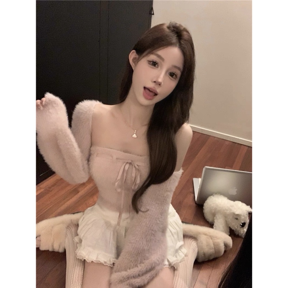 奶霜甜感🍦毛絨甜美感兩件套-細節圖5