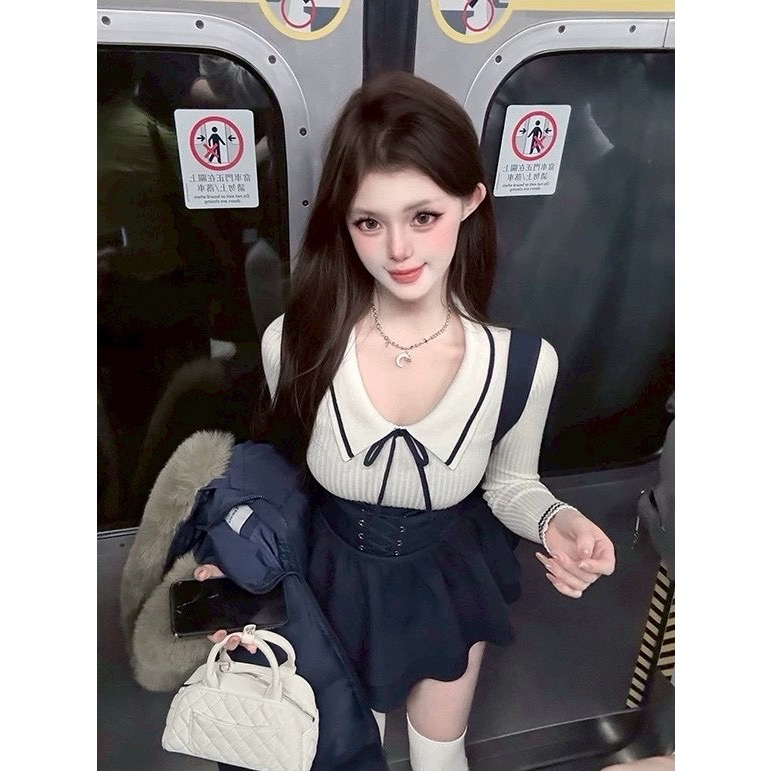 Min系學院風兩件套裝🏫-細節圖2