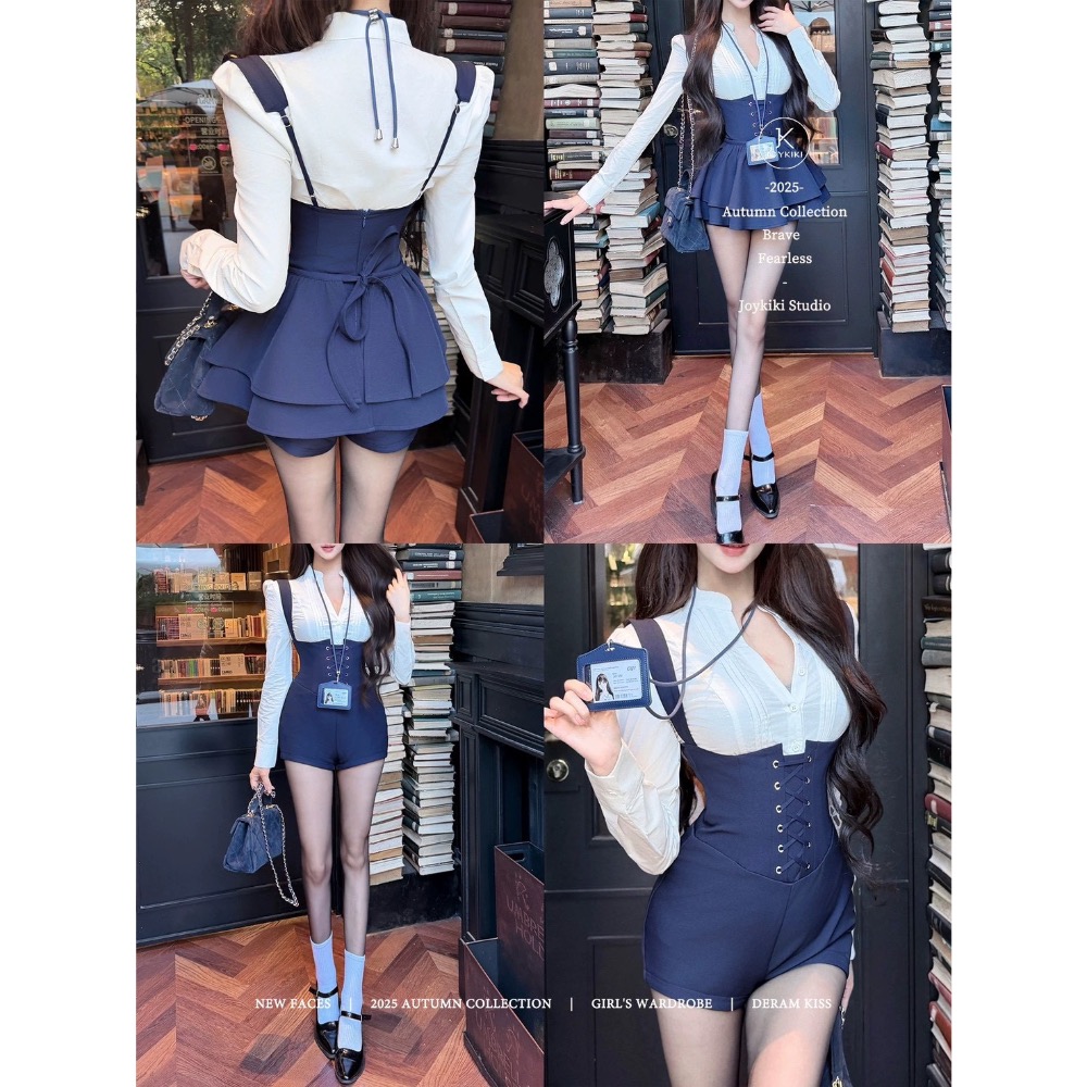 Min系學院風兩件套裝🏫-細節圖5