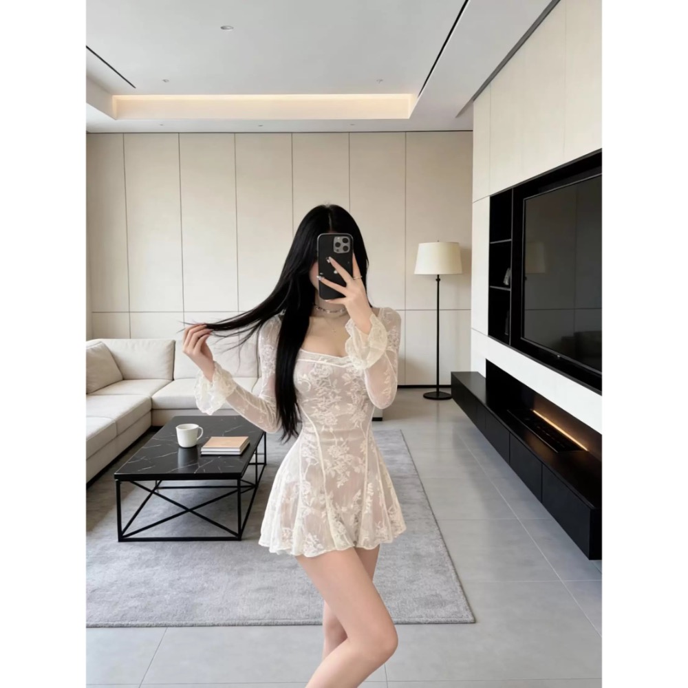 雙生美神🪽重工蕾絲連身裙-細節圖5