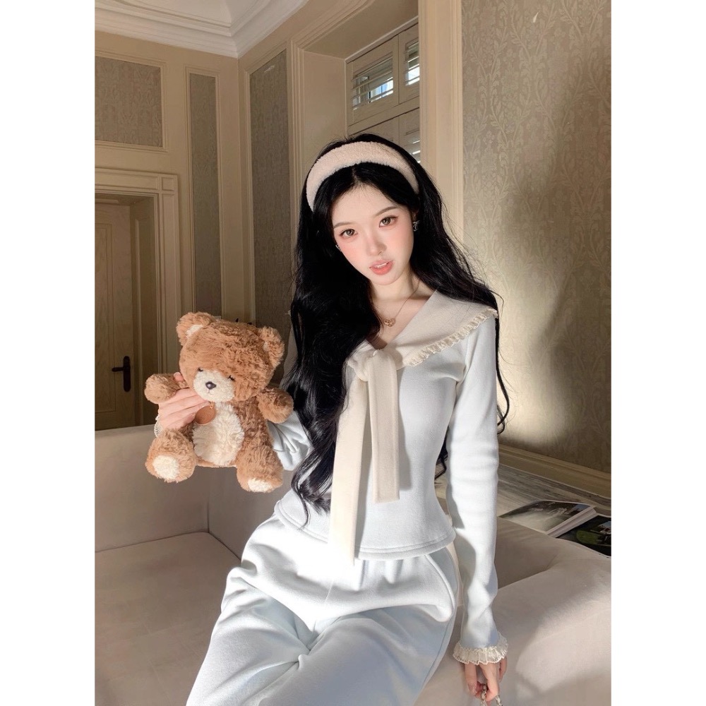 奶甜初戀感🤍蝴蝶結氣質套裝-細節圖7