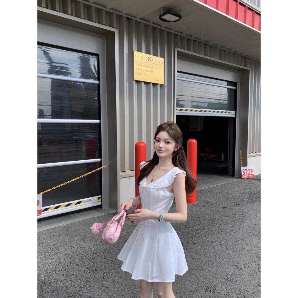 海軍風設計💭收腰連身裙-細節圖2