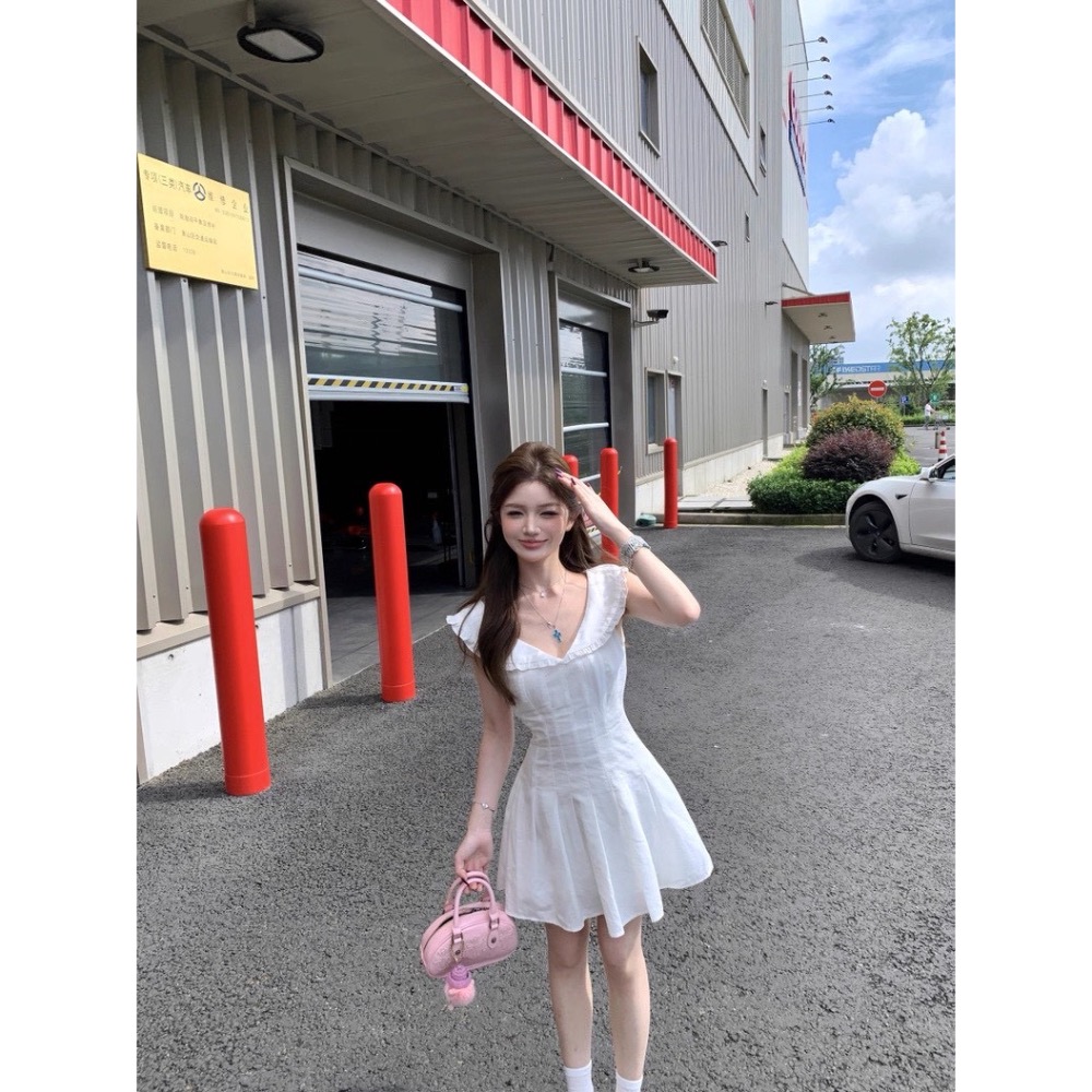 海軍風設計💭收腰連身裙-細節圖3