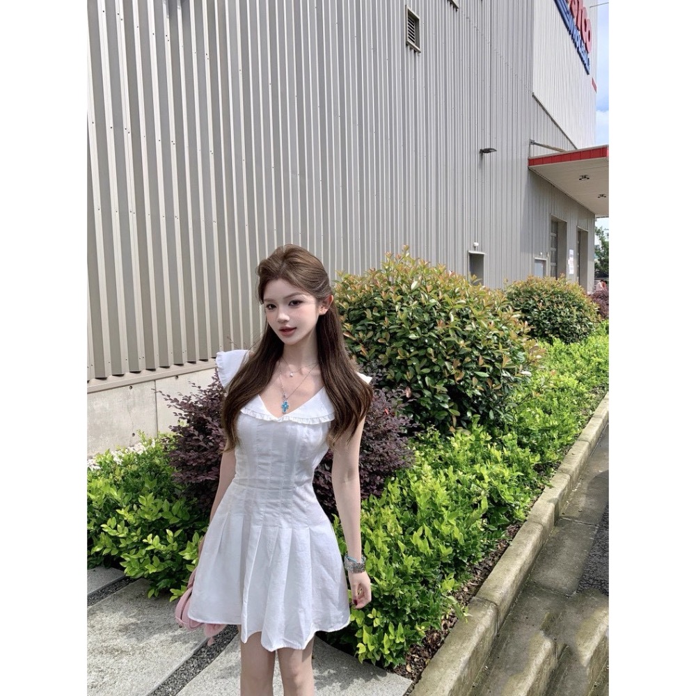 海軍風設計💭收腰連身裙-細節圖6