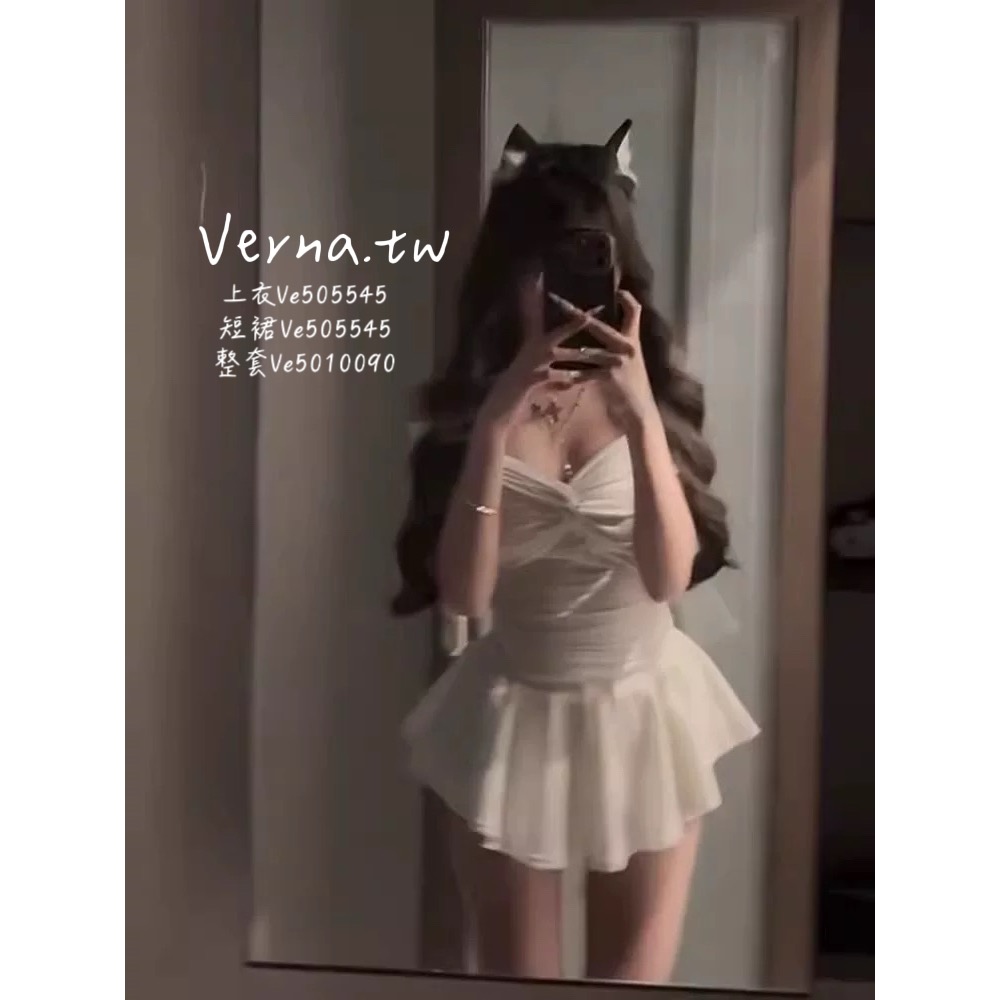 【小野貓】 純欲桃心背心+短裙-細節圖2