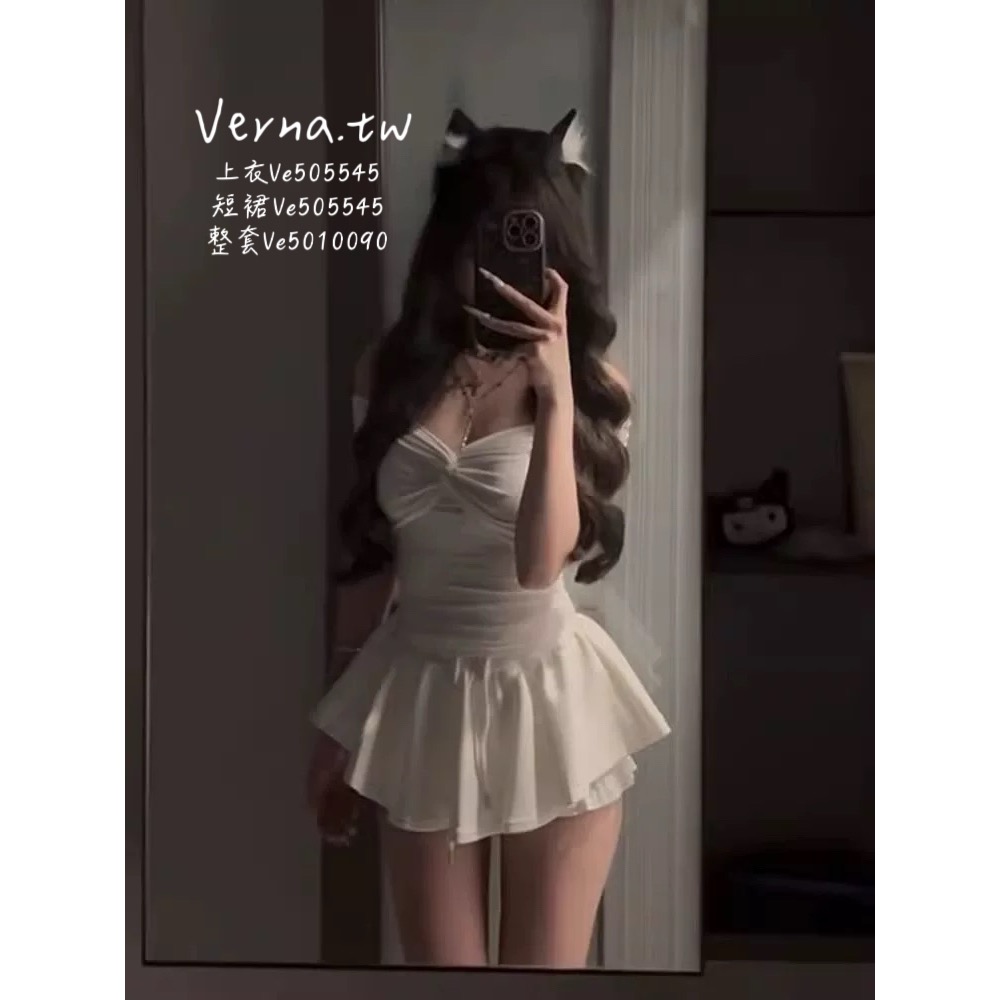 【小野貓】 純欲桃心背心+短裙-細節圖4