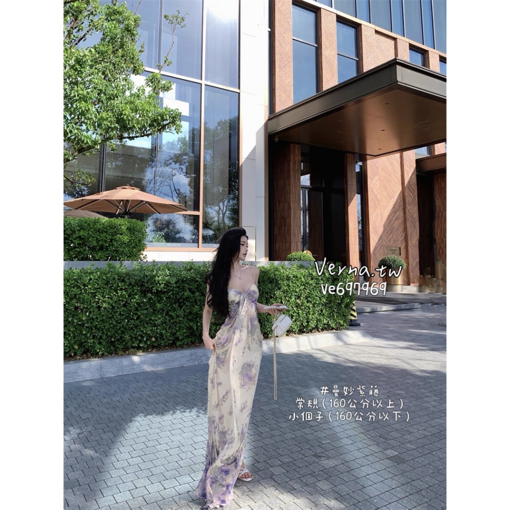 海島假期‘𝓑𝓮𝓪𝓬𝓱 𝓐𝓷𝓰𝓮𝓵 🤍仙氣連身裙 度假洋裝 顯瘦飄逸 沙灘穿搭-細節圖4