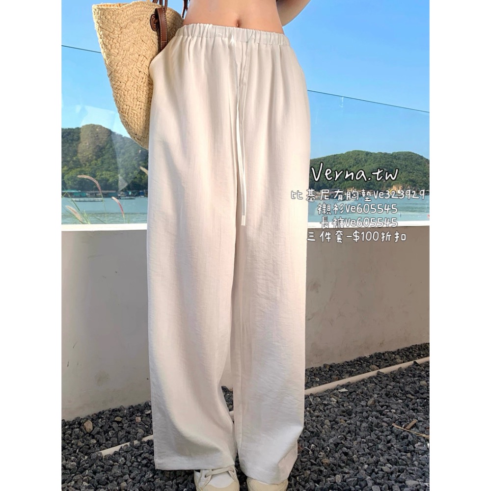 海島奢感 ‘𝓑𝓵𝓾𝓮 𝓑𝓻𝓮𝓮𝔃𝓮 🤍比基尼外搭白襯衫 白長褲 清新氣質-細節圖8