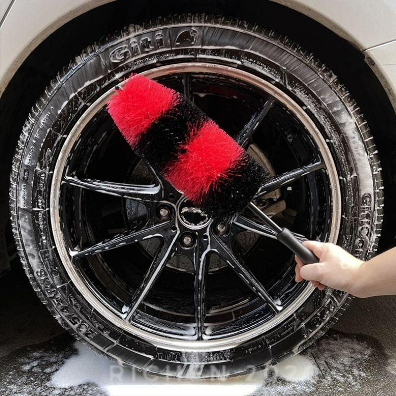汽車 輪胎刷 輪轂 清潔刷 洗車刷 汽車 清潔 縫隙 鋼圈 清洗刷 RAV4 CROSS ALTIS CRV HRV-細節圖2