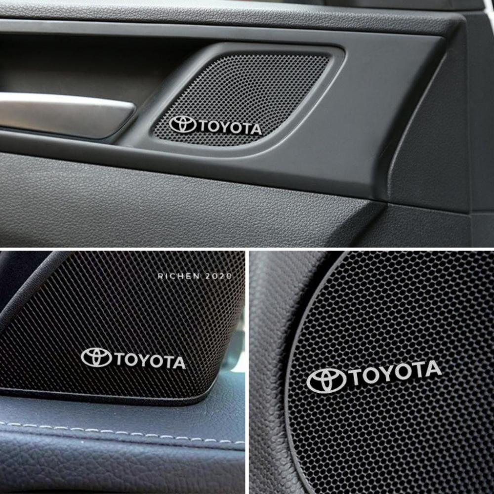 豐田 車標貼 汽車音響標示 音響貼 內飾 toyota 小標貼裝飾貼 RAV4 ALTIS CROSS yaris-細節圖2