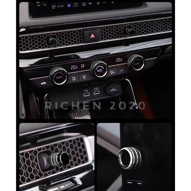 本田 CRV6 Civic 11 冷氣旋鈕 裝飾圈 鋁合金 空調旋鈕 冷氣旋鈕 音響旋鈕 配件 CR-V CRV 六代-細節圖8