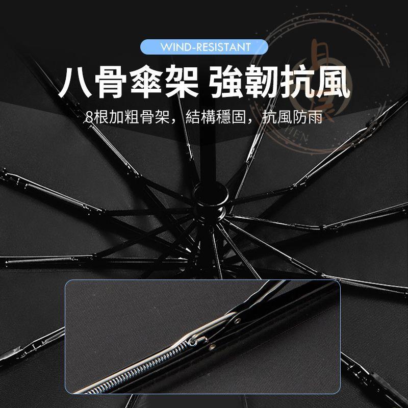 黑膠全自動摺疊傘 抗UV 自動傘 遮陽傘 摺疊傘 折疊傘 雨傘 防曬 RAV4 CROSS ALTIS CRV HRV-細節圖7