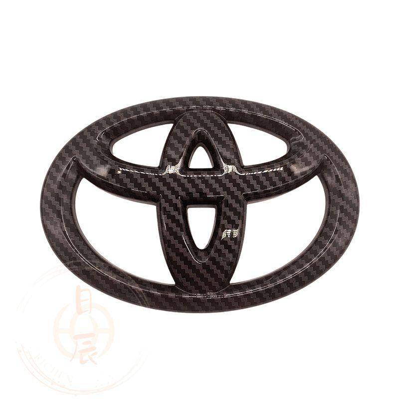 豐田 後車標飾蓋 後車標 黑化 車標貼 車標 改色 卡夢 碳纖 配件 改裝 RAV4 ALTIS CROSS YARIS-細節圖6