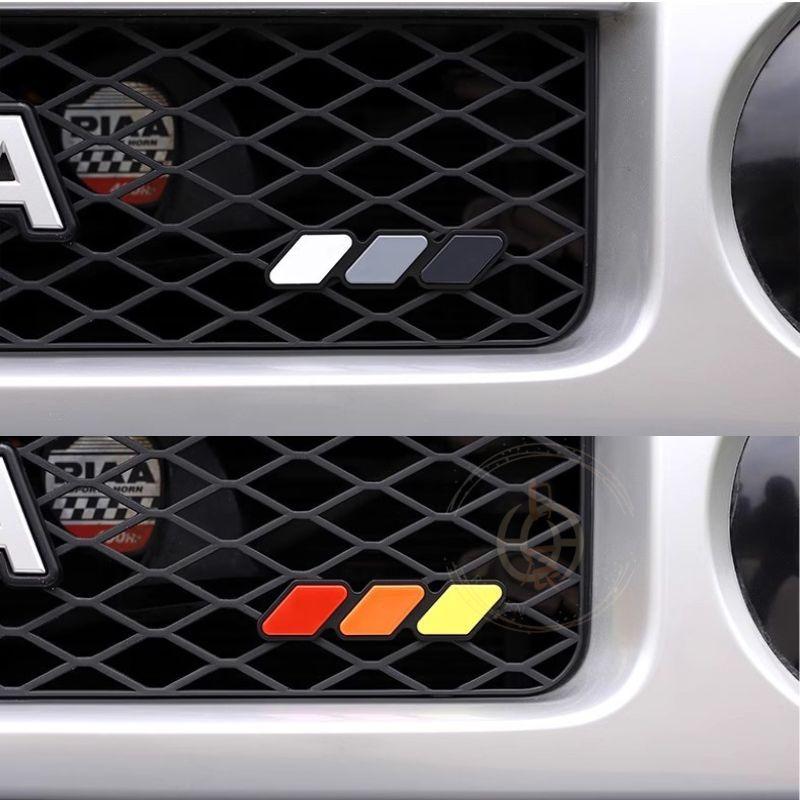 水箱罩三色標 進氣罩 三色標 水箱罩 中網 車身貼 裝飾貼 車標 配件 RAV4 CROSS ALTIS CRV HRV-細節圖8