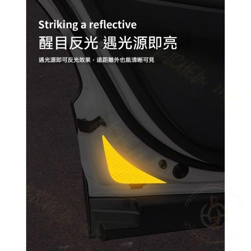 豐田 Corolla CROSS 車門反光警示貼 車門防撞飾條 車門 反光警示貼 夜光貼紙 防撞 警示 反光 配件 CC-細節圖3