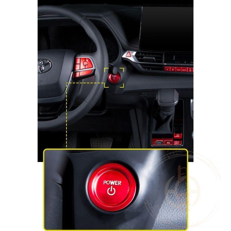 豐田 一鍵啟動裝飾貼 發動 按鈕 啟動鍵 啟動鈕 發動鈕 發動鍵 SPORT CROSS ALTIS RAV4 CHR-細節圖2