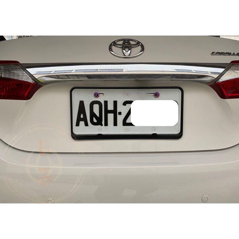 汽車 車牌裝飾框 車牌框 碳纖紋 裝飾框配件 RAV4 CROSS ALTIS CRV HRV FIT 豐田 本田-細節圖7