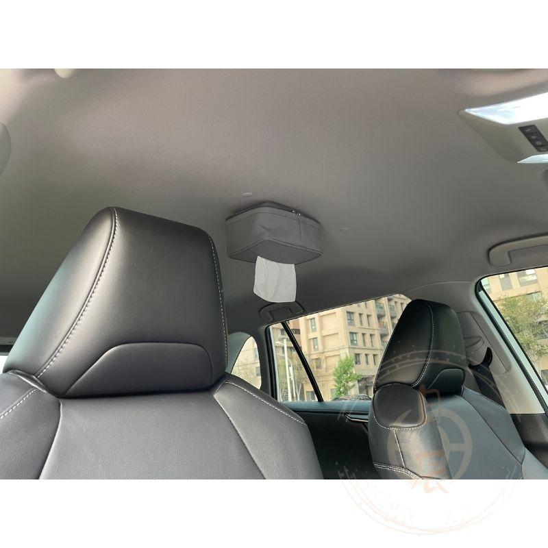 PU皮革 磁吸 面紙盒 衛生紙盒 衛生紙 面紙 磁鐵 吸頂 RAV4 Altis YARIS SIENTA CRV-細節圖3