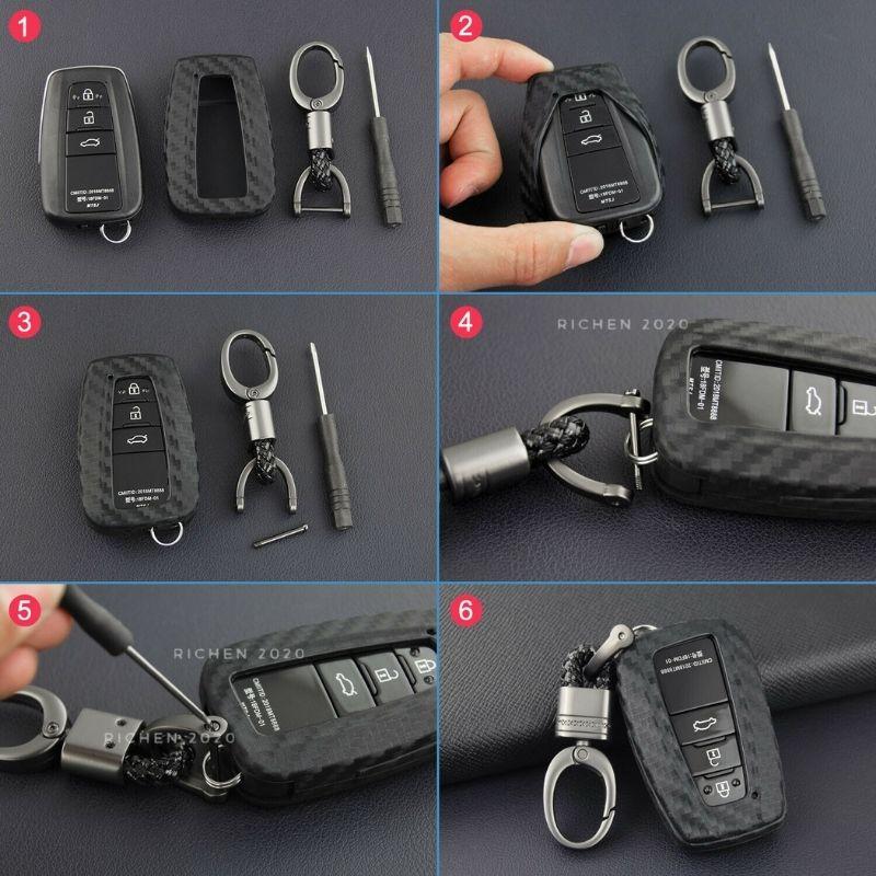 豐田 鑰匙保護套 鑰匙皮套 遙控 鑰匙 皮套 套 SIENNA SPORT CHR SIENTA PRIUS BZ4X-細節圖8