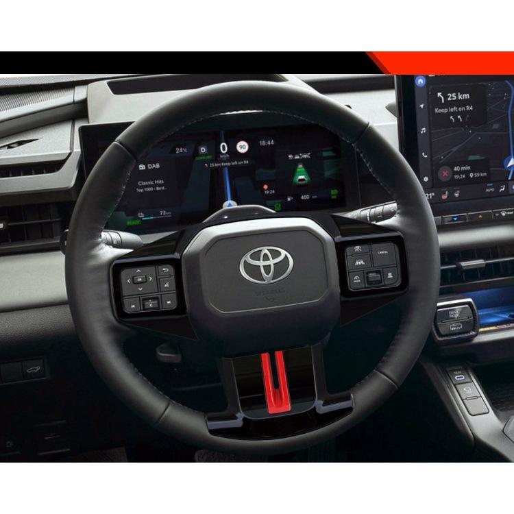 豐田 RAV4 6代 方向盤飾條 鋼琴黑 碳纖維 卡夢紋 卡夢 改裝 方向盤 調整按鍵框 TOYOTA 六代 配件 內裝-細節圖6