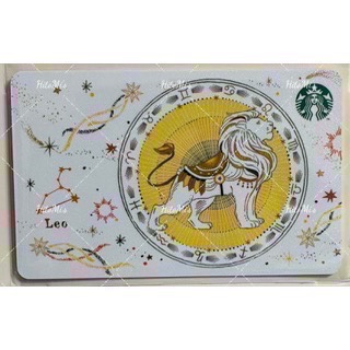 HitoMi’s 代購 全新 台灣星巴克 第三代星座造型隨行卡-規格圖1