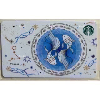 HitoMi’s 代購 全新 台灣星巴克 第三代星座造型隨行卡-規格圖1