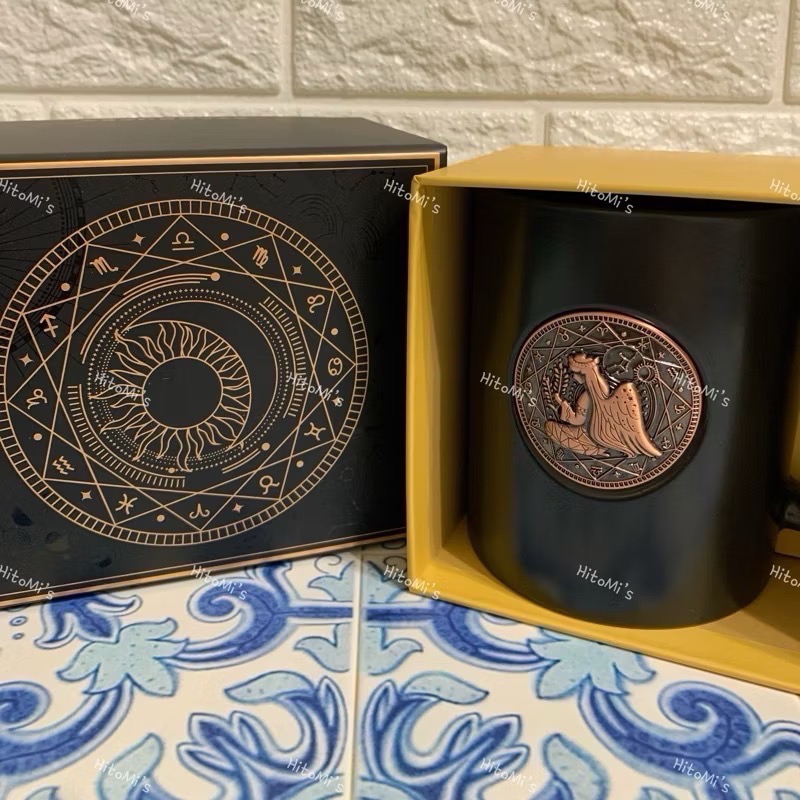 HitoMi’s 代購 全新 台灣星巴克 第四代星座杯 鐫刻星座馬克杯 星座提袋-規格圖2