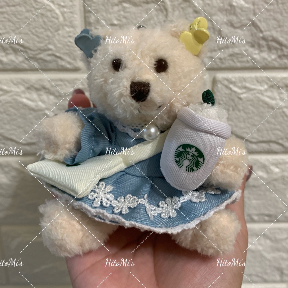 HitoMi’s 代購 全新 韓國星巴克 法式夏日系列 mini bearista吊飾 聯名杯款-規格圖4