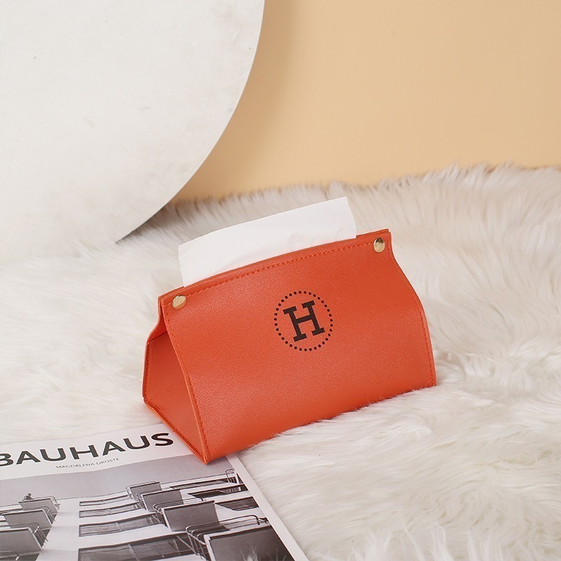 （現貨不用等！當天出貨）北歐風 皮革衛生紙盒 客廳 家用 創意紙巾-細節圖4