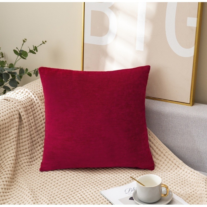 北歐ins風 現代簡約 純色雪尼爾 抱枕 沙發抱枕 床頭靠墊-細節圖4