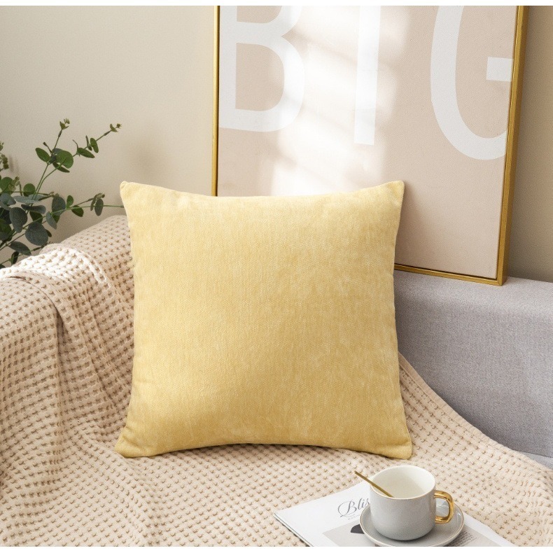 北歐ins風 現代簡約 純色雪尼爾 抱枕 沙發抱枕 床頭靠墊-細節圖7