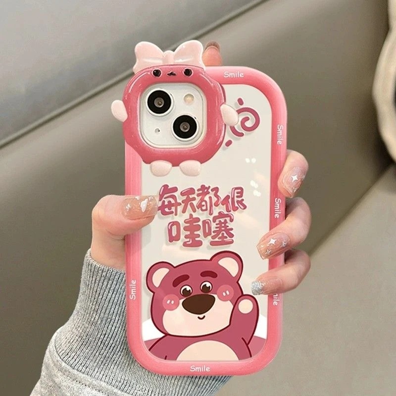 草莓熊iPhone 系列手機殼-細節圖2