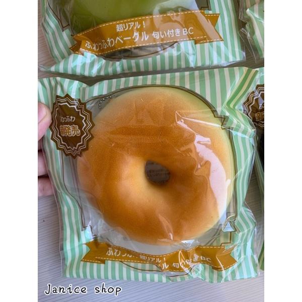 日本正版10cm大貝果甜甜圈🥯squishy 軟軟 吊飾-細節圖3