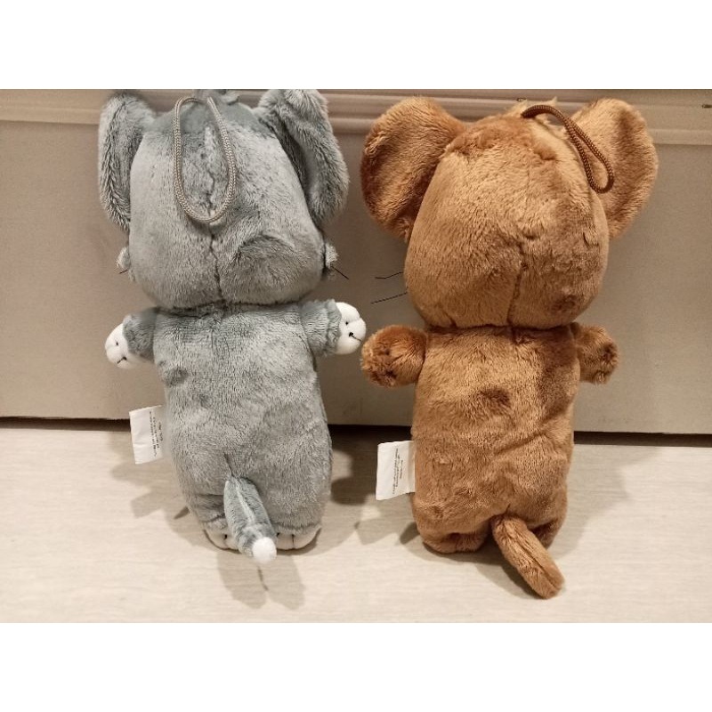 湯姆貓與傑利鼠2入組 絨毛玩偶 娃娃-細節圖2