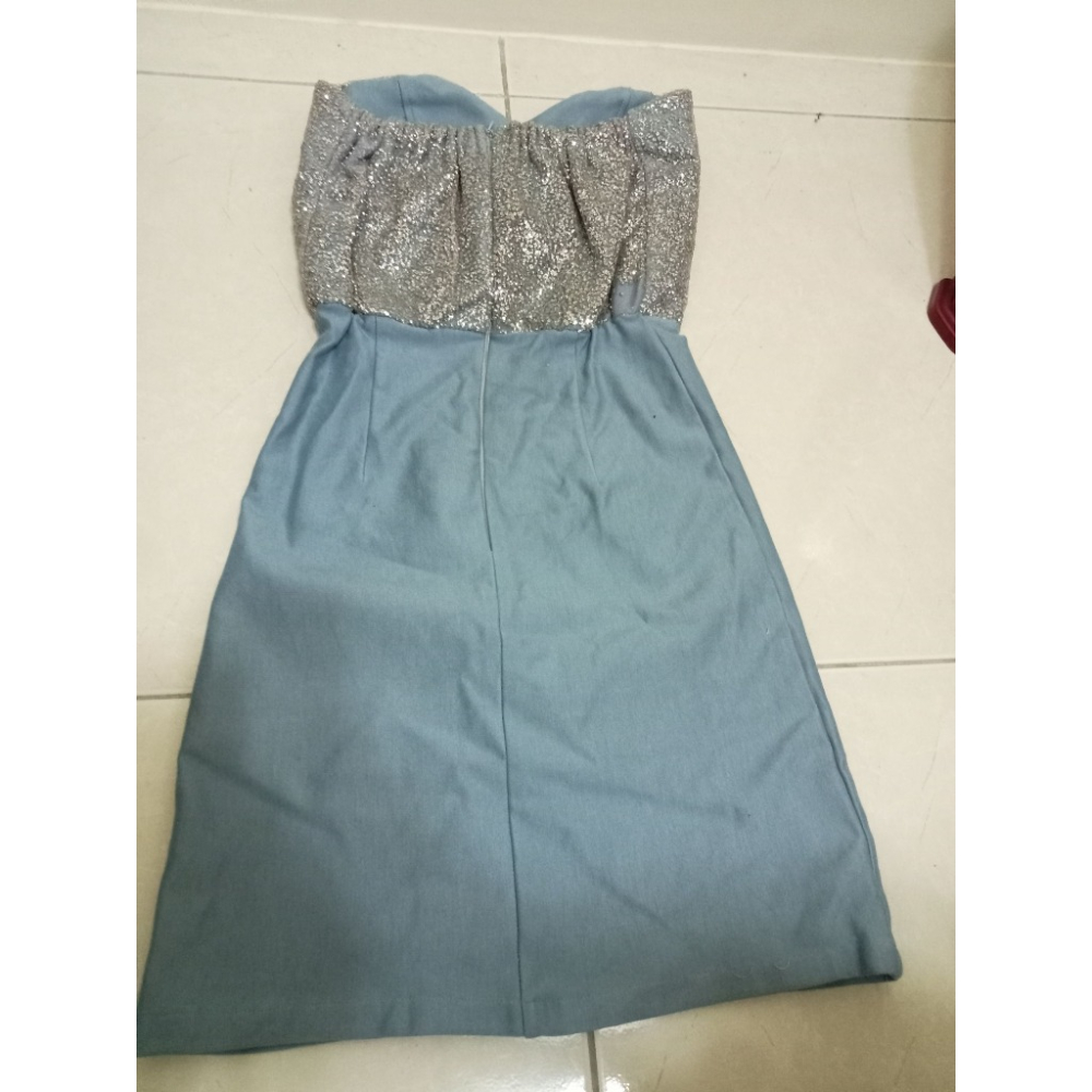 帶胸墊新款氣質顯瘦性感洋裝緊身露肩抹胸裙包臀裙一步連衣裙女夏酒店會所商務KTV氣質穿搭禮服戶外打野裙連身裙-細節圖2