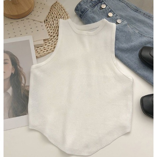 高級感別緻工字型夏季純欲甜辣妹性感上衣女設計感小眾吊帶背心女 共4色-細節圖5