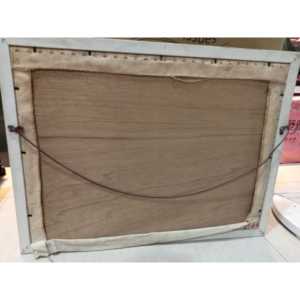 現貨! 手工DIY 可愛貓咪十字繡 掛畫(已縫好) 體積問題 限面交-細節圖2