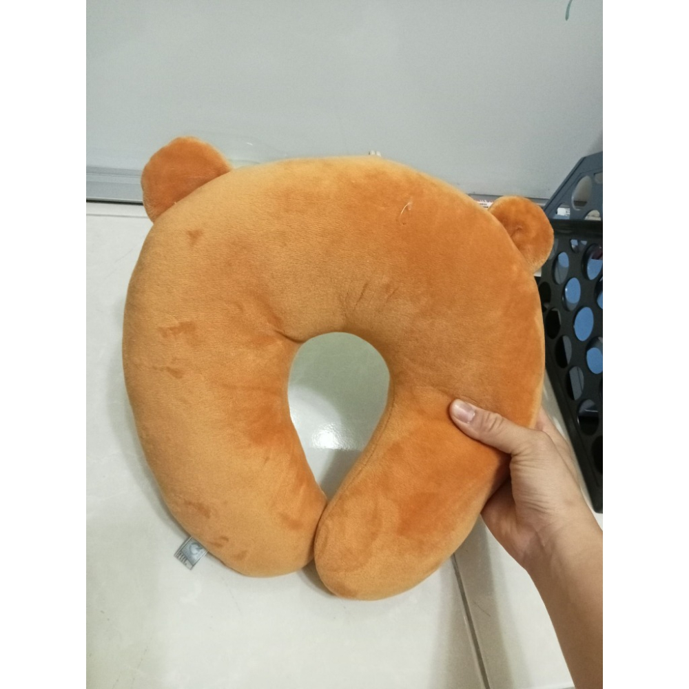 可愛小熊睡枕 彎彎枕 寵物睡眠抱枕 寵物枕頭 狗狗碗豆枕頭 寵物陪睡枕 推車靠墊 可拆洗 睡眠靠枕 弧形枕頭 U型枕 5-細節圖2