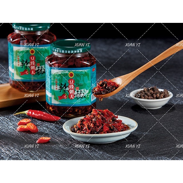 [先一]豆鼓朝天辣椒/豆瓣朝天辣椒/豆豉江魚朝天辣椒/金鉤朝天辣椒/蒜蓉朝天辣椒/素肉醬/350g/剝皮辣椒360g-規格圖7