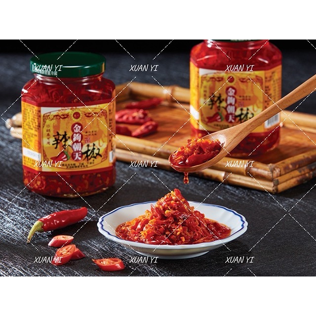 [先一]豆鼓朝天辣椒/豆瓣朝天辣椒/豆豉江魚朝天辣椒/金鉤朝天辣椒/蒜蓉朝天辣椒/素肉醬/350g/剝皮辣椒360g-規格圖7