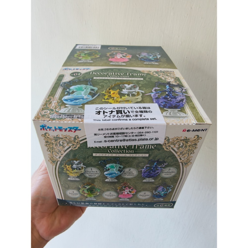 盒損品 - 精靈寶可夢 盒玩 RE-MENT Decorative frame 華麗裝飾框 P1 第1彈 一中盒（6入）-細節圖2