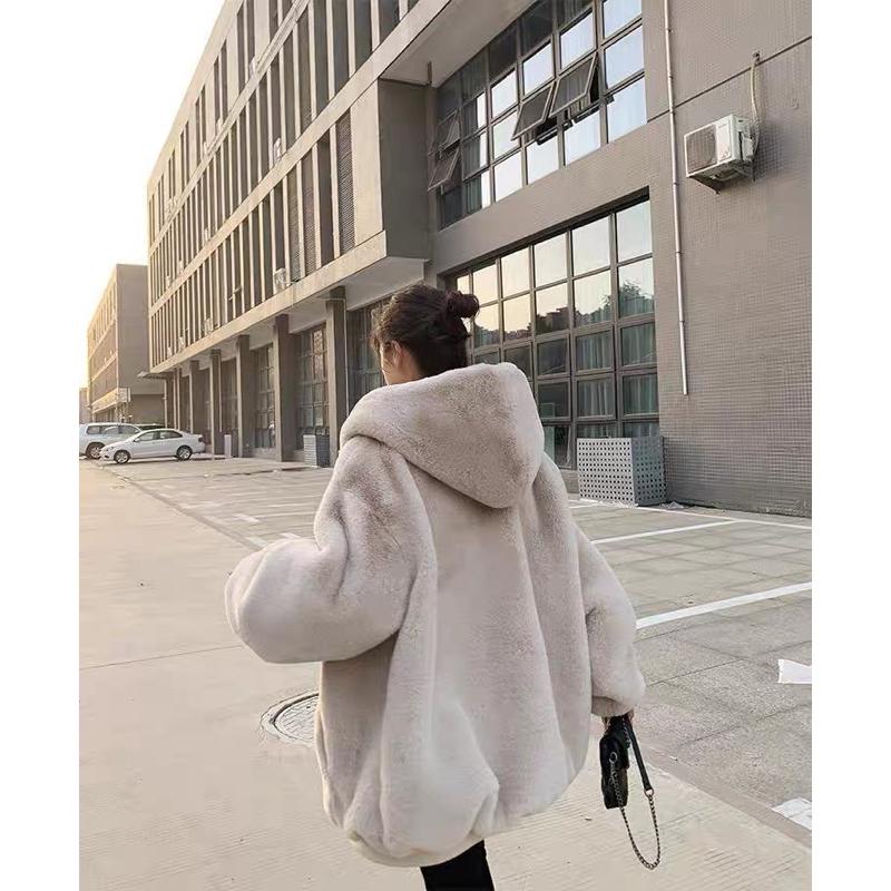 𝐄＇𝐧𝐞𝐬🇰🇷闆娘實拍 毛絨外套 毛毛外套 超保暖 被子穿出門-細節圖3